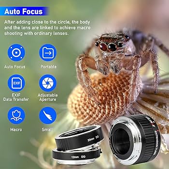★ MACRO 80mm + EXTENTION TUBE AUTO7/25 Amazon.com : Fotodiox Macro Extension Tube Set Compatible